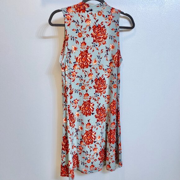 Floral mock neck dress large - Picture 3 of 6